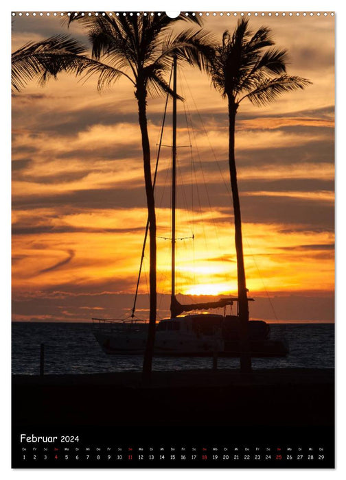 Hawaiian Sunsets (CALVENDO Premium Wandkalender 2024)
