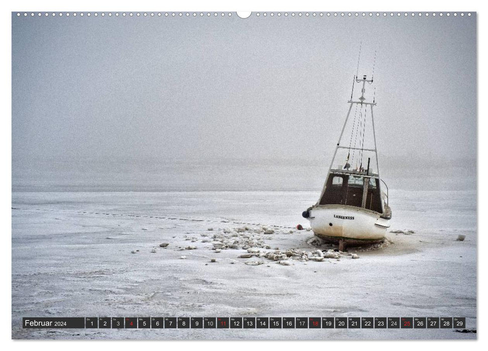 The Hallig Langeneß (CALVENDO Premium Wall Calendar 2024) 