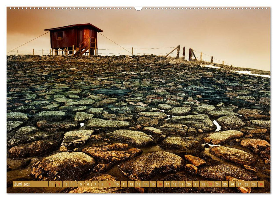 The Hallig Langeneß (CALVENDO Premium Wall Calendar 2024) 