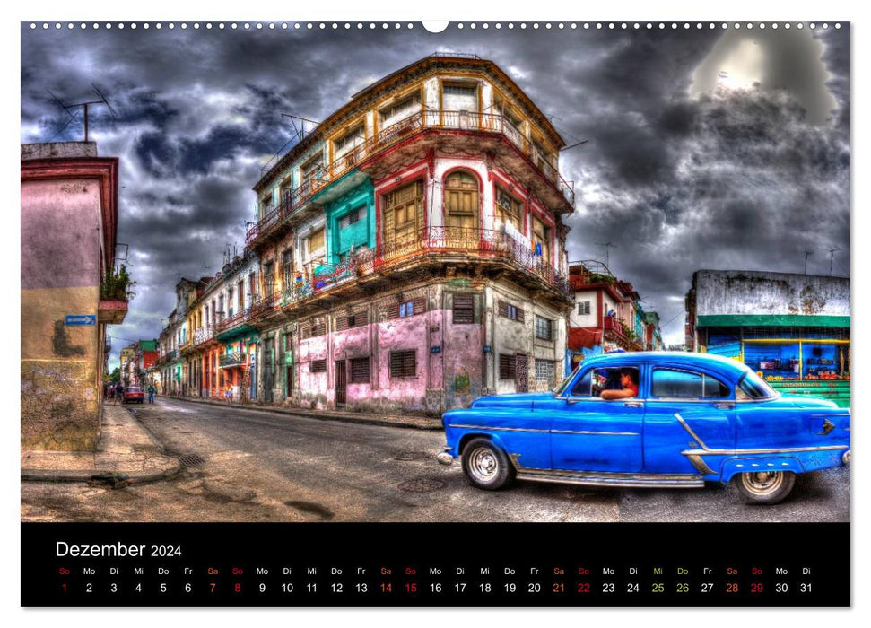 Cuba - Street Scenes (CALVENDO Premium Wall Calendar 2024) 