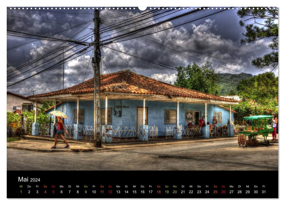 Cuba - Street Scenes (CALVENDO Premium Wall Calendar 2024) 