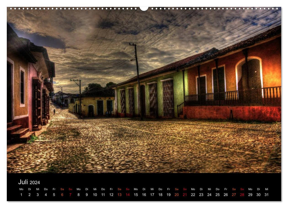 Cuba - Street Scenes (CALVENDO Premium Wall Calendar 2024) 