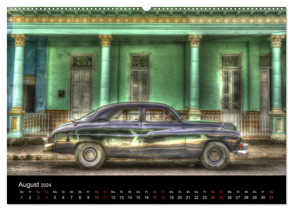Cuba - Street Scenes (CALVENDO Premium Wall Calendar 2024) 