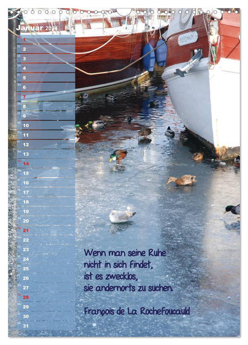 calendrier d'inspiration maritime / anniversaire (calendrier mural CALVENDO 2024) 