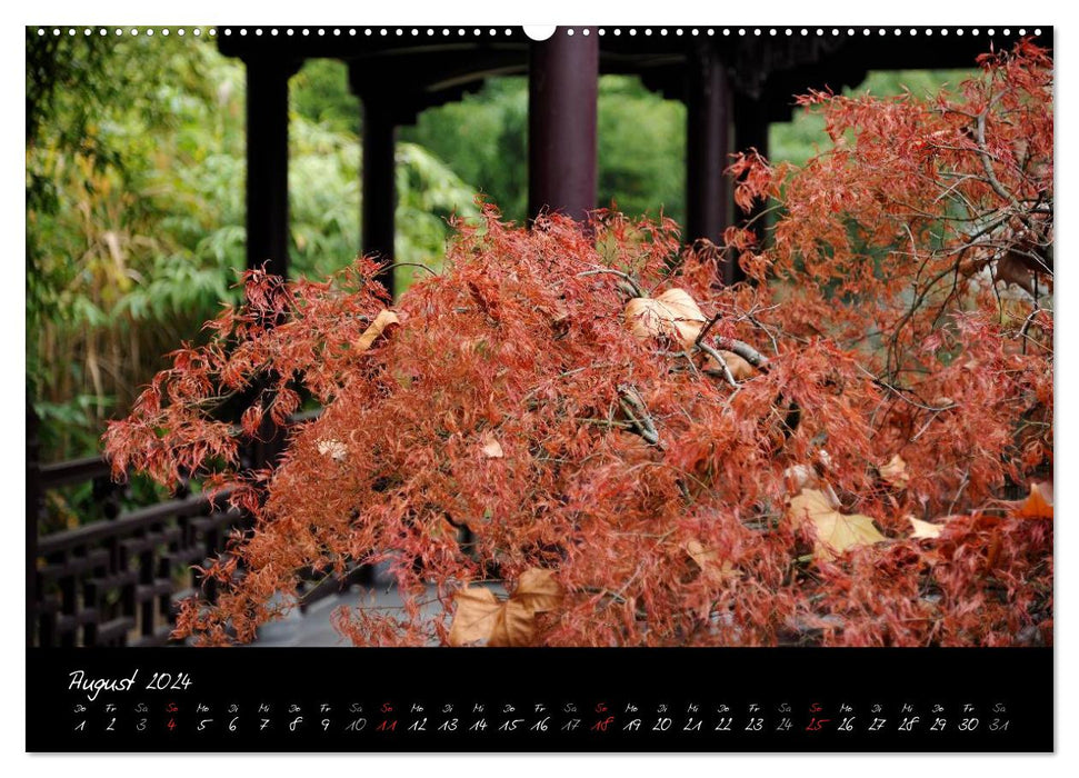 Garten des Himmlischen Friedens im Von-Bethmann-Park, Frankfurt am Main (CALVENDO Premium Wandkalender 2024)