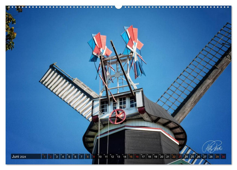 Friesland - Die Friesische Mühlenstraße (CALVENDO Premium Wandkalender 2024)