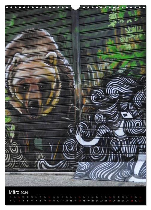 Athener Graffitikunst (CALVENDO Wandkalender 2024)