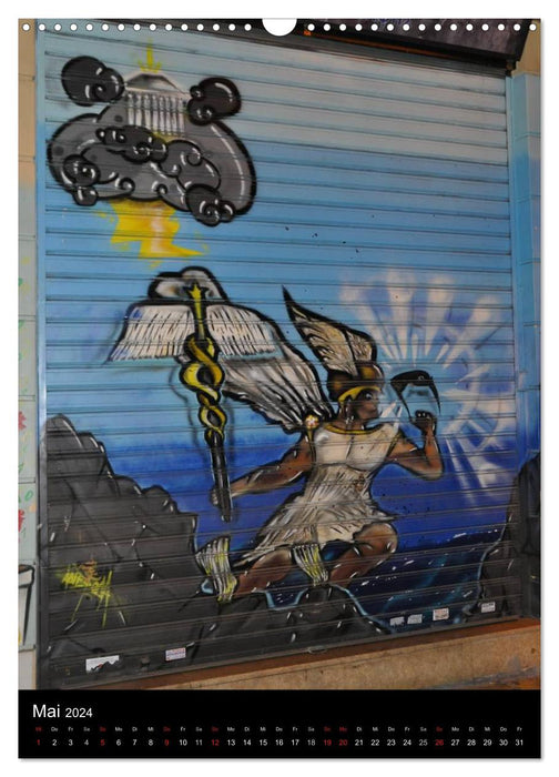 Athener Graffitikunst (CALVENDO Wandkalender 2024)