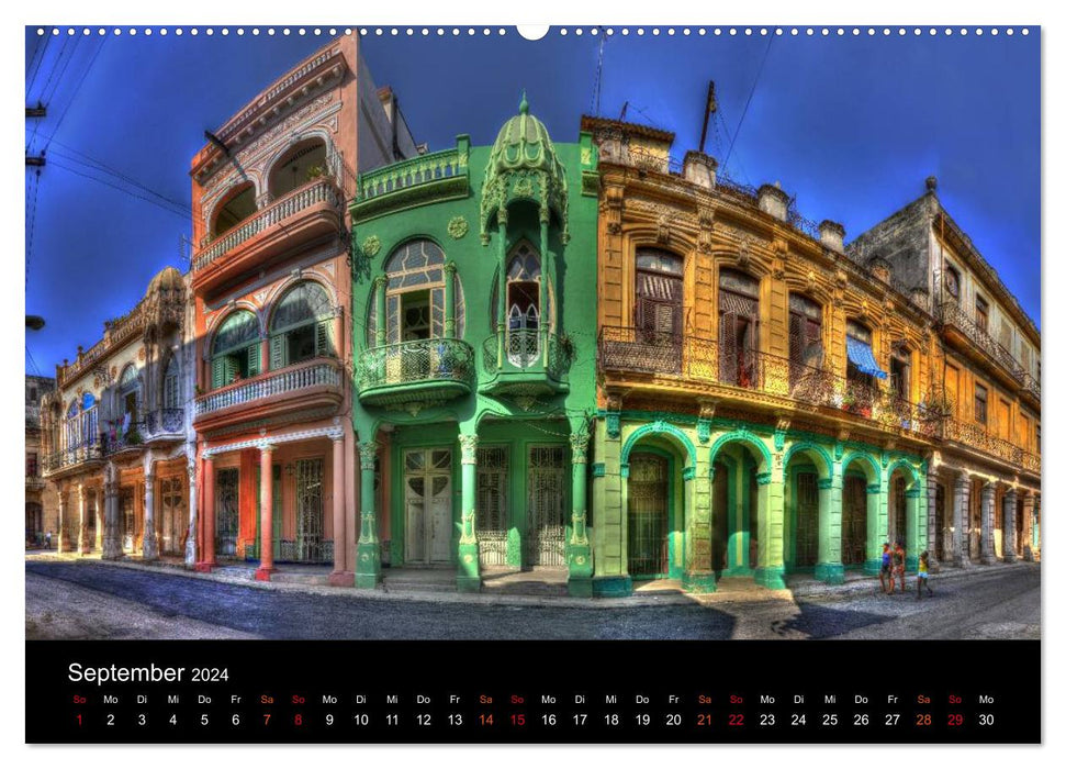 Kuba - Straßenszenen (CALVENDO Wandkalender 2024)