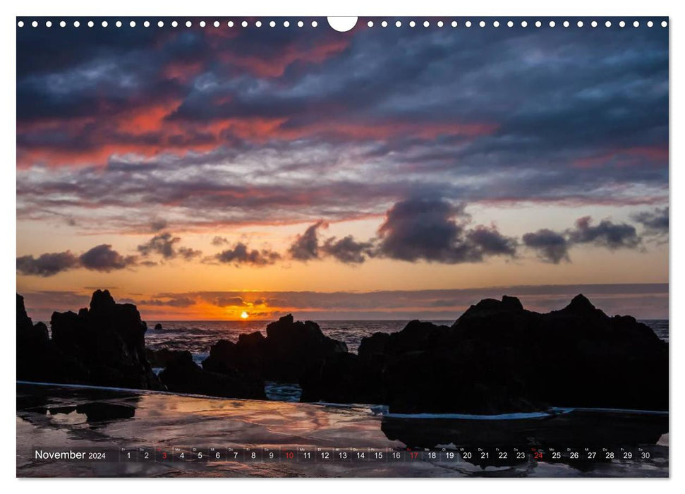 Das Meer und die Abendsonne (CALVENDO Wandkalender 2024)