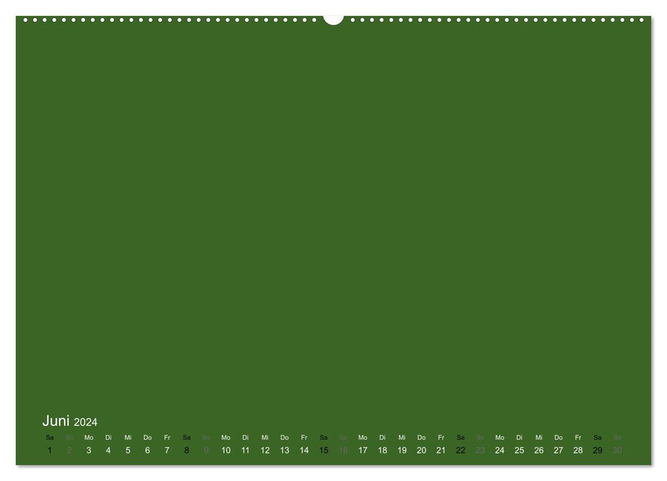 Bastelkalender - dunkel Grün (CALVENDO Wandkalender 2024)