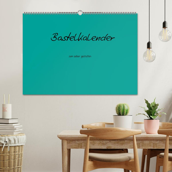 Calendrier artisanal - turquoise (Calendrier mural CALVENDO 2024) 