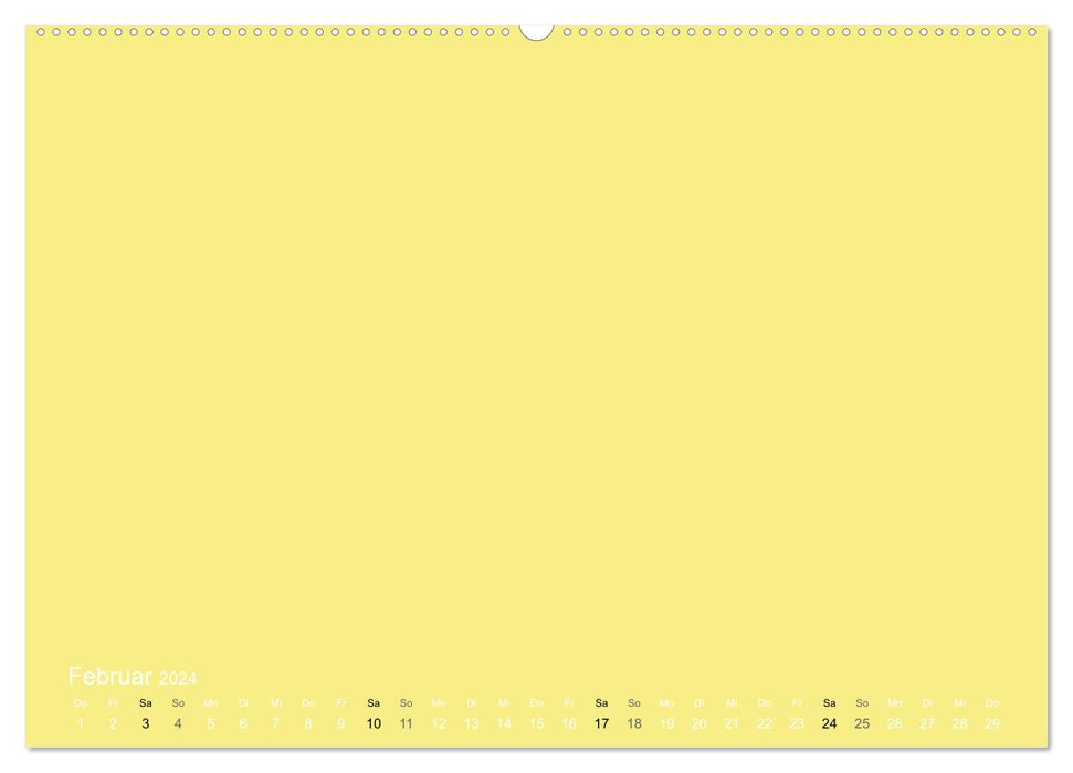 Bastelkalender - Gelb (CALVENDO Wandkalender 2024)