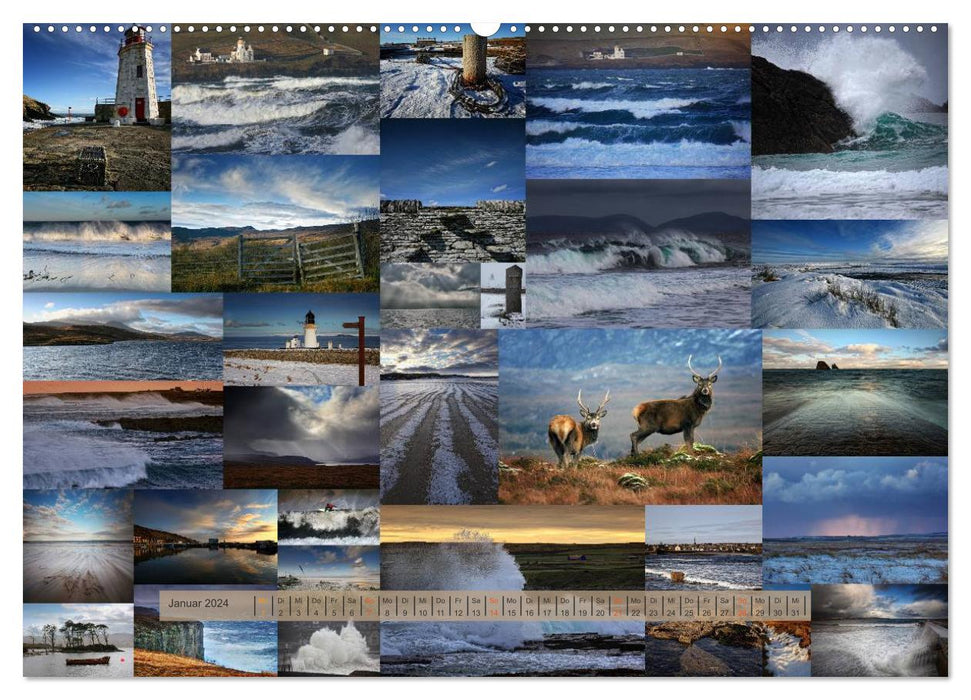 Schottland 365 (CALVENDO Premium Wandkalender 2024)