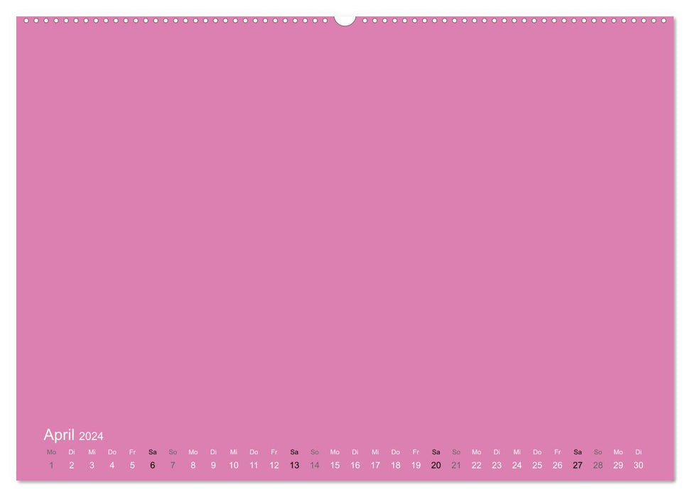 Bastelkalender - Pink (CALVENDO Wandkalender 2024)