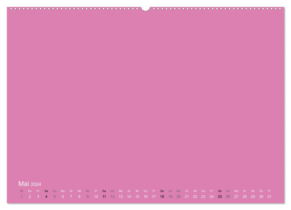 Bastelkalender - Pink (CALVENDO Wandkalender 2024)