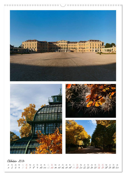 Schloss Schönbrunn im Wandel der Jahreszeiten (CALVENDO Premium Wandkalender 2024)