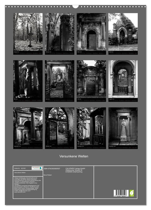Versunkene Welten - Alte Friedhöfe in Deutschland (CALVENDO Wandkalender 2024)