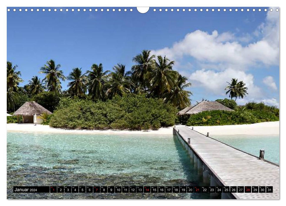 Malediven - Trauminseln im Indischen Ozean (CALVENDO Wandkalender 2024)
