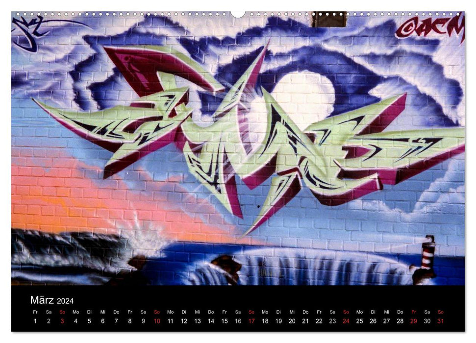 Graffiti - Kunst aus der Dose (CALVENDO Wandkalender 2024)