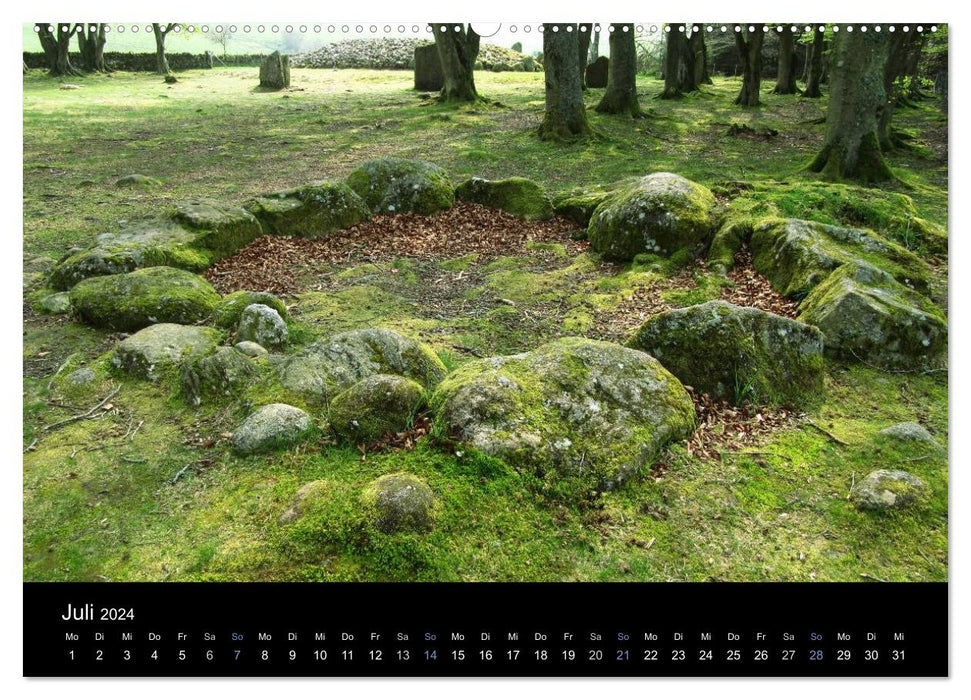 Cercles de pierres de Grande-Bretagne (calendrier mural CALVENDO 2024) 