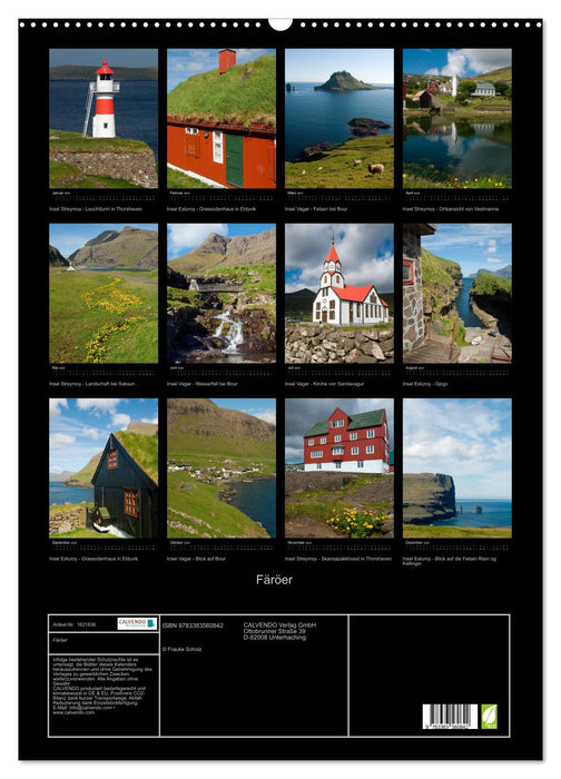Färöer (CALVENDO Wandkalender 2024)