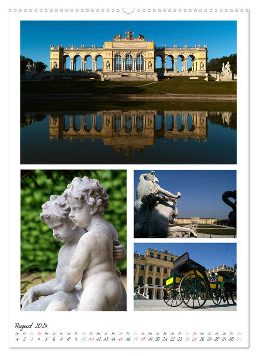Schloss Schönbrunn im Wandel der Jahreszeiten (CALVENDO Wandkalender 2024)