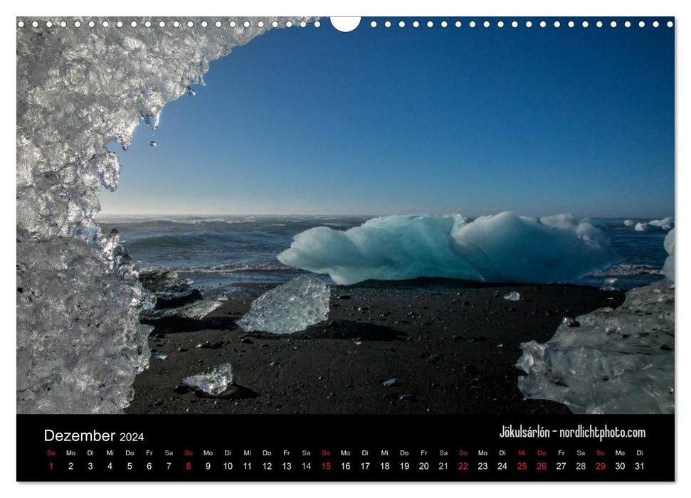 Island - Land aus Feuer und Eis (CALVENDO Wandkalender 2024)