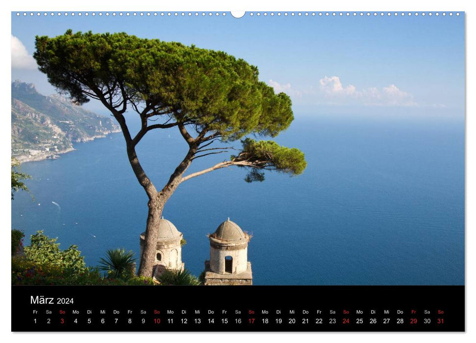 Italie - Monuments et paysages culturels (Calendrier mural CALVENDO Premium 2024) 