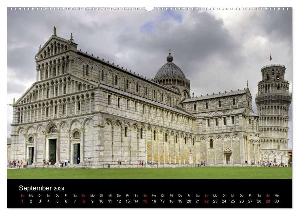 Italie - Monuments et paysages culturels (Calendrier mural CALVENDO Premium 2024) 