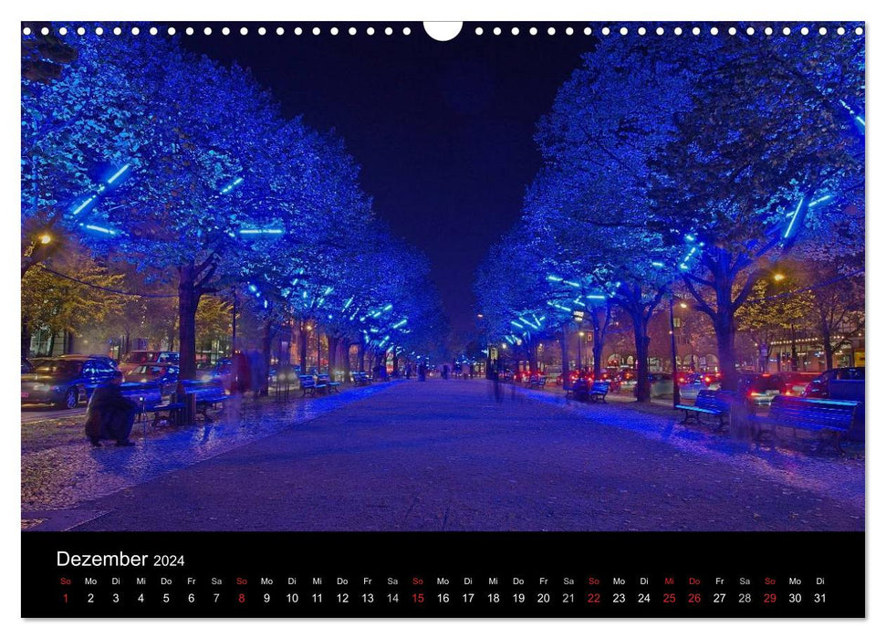 Berlin bei Nacht (CALVENDO Wandkalender 2024)