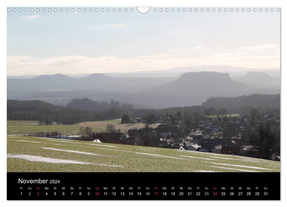 Die sächsische Schweiz 2024 (CALVENDO Wandkalender 2024)