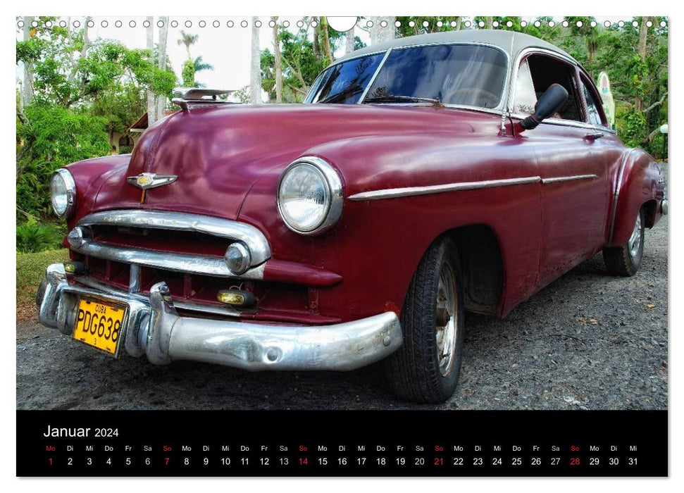 Voyage à travers Cuba (Calendrier mural CALVENDO 2024) 