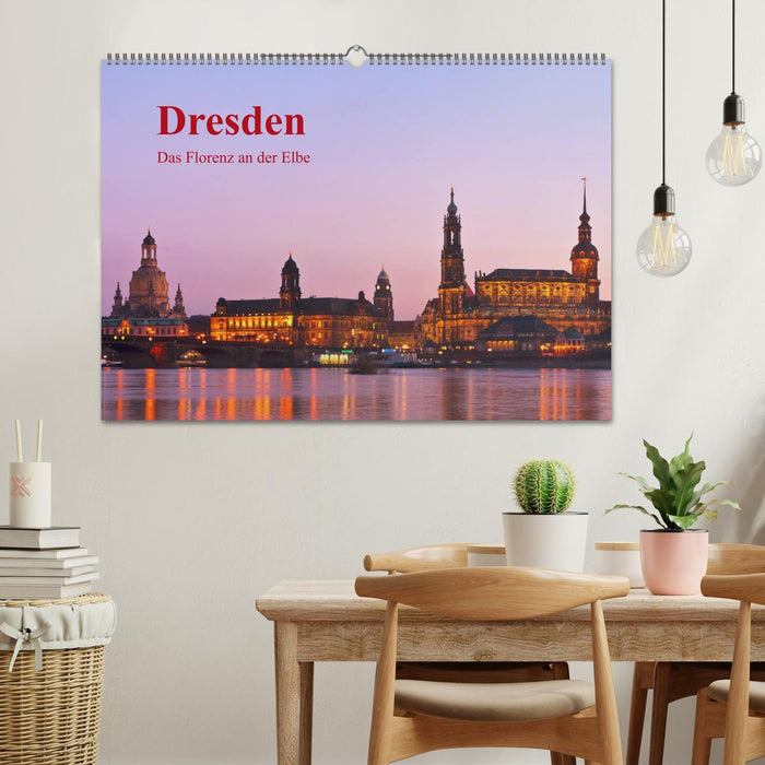 Dresden, das Florenz an der Elbe / CH-Version (CALVENDO Wandkalender 2024)