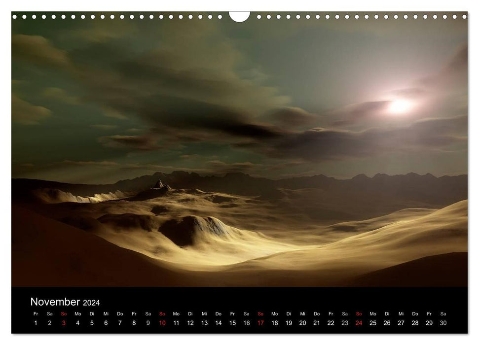 Fantasie Landschaften (CALVENDO Wandkalender 2024)