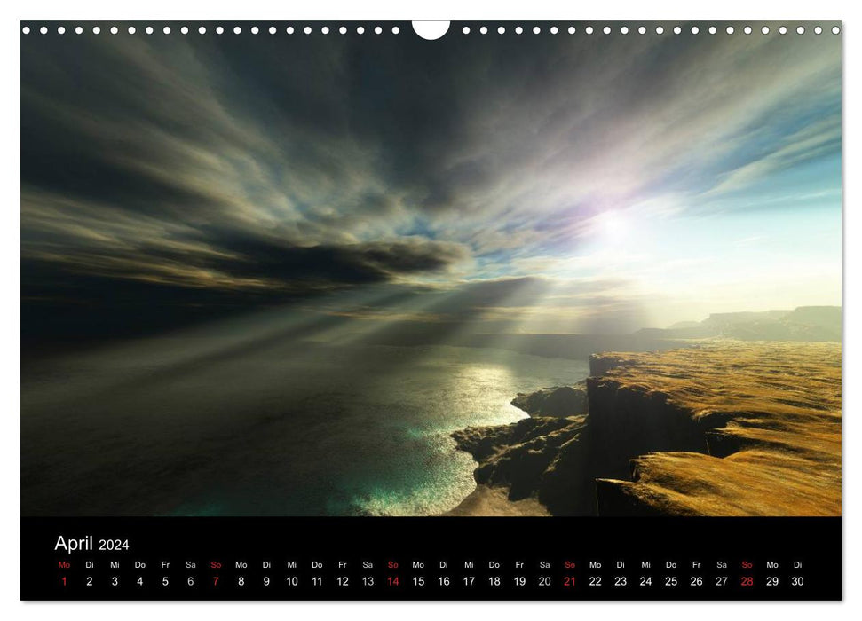 Paysages fantastiques (Calendrier mural CALVENDO 2024) 