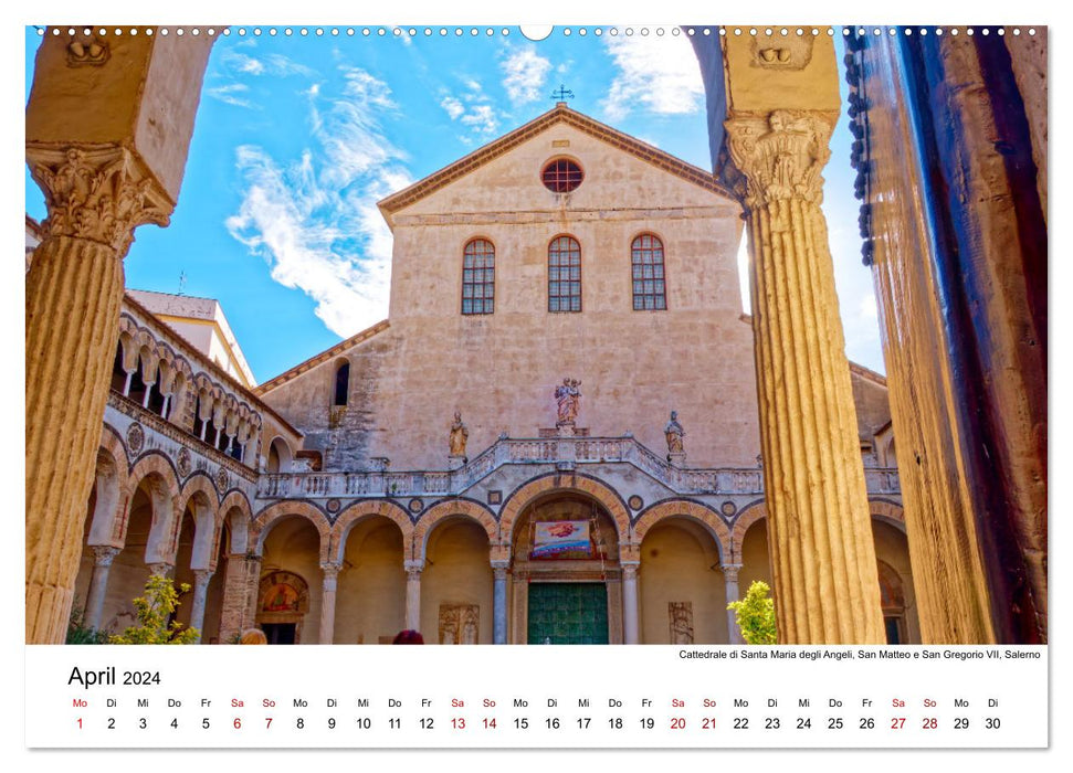 Événements historiques sur le golfe de Naples (calendrier mural CALVENDO 2024) 