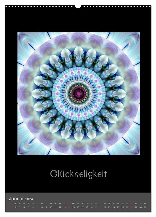 Mandala - Spiegel der Seele/CH-Version (CALVENDO Premium Wandkalender 2024)