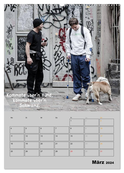 Berliner Straßenfoto Kalender 2024 (CALVENDO Premium Wandkalender 2024)