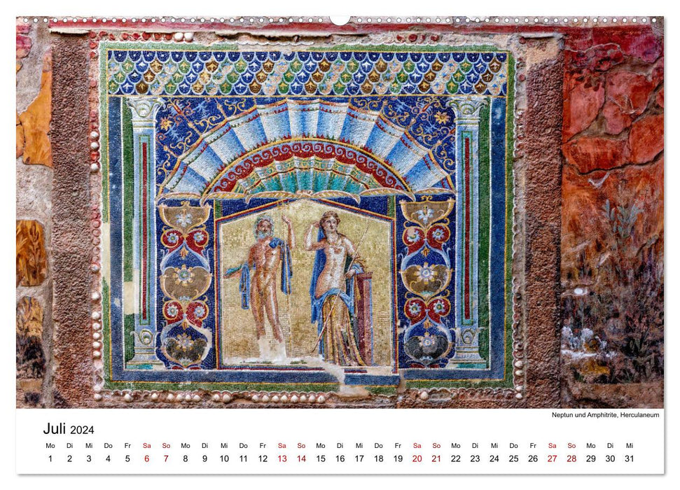 Historisches am Golf von Neapel (CALVENDO Premium Wandkalender 2024)