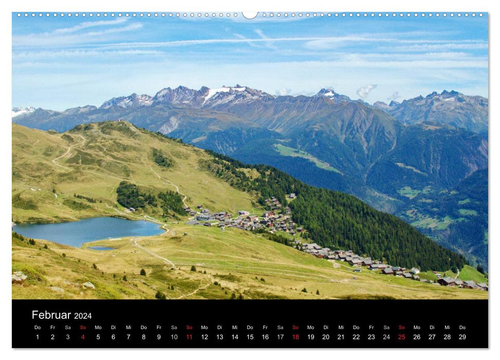 Faszinierende Gletscherwelt - entlang des Großen Aletsch (CALVENDO Premium Wandkalender 2024)
