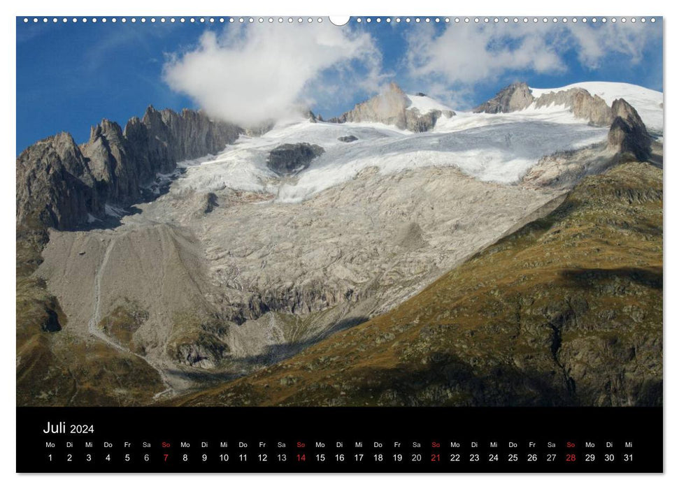 Le monde fascinant des glaciers - le long du Großer Aletsch (Calendrier mural CALVENDO Premium 2024) 