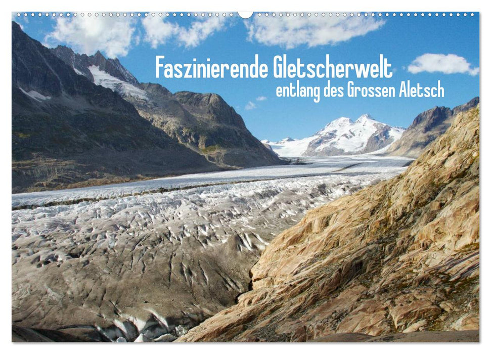 Le monde fascinant des glaciers - le long du Großer Aletsch (calendrier mural CALVENDO 2024) 