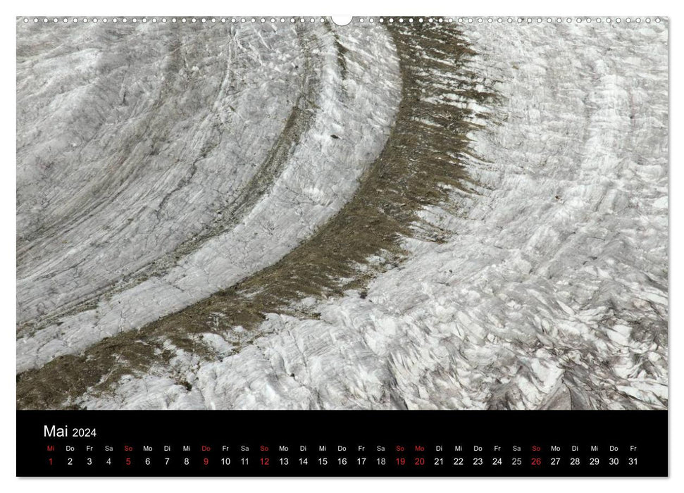 Faszinierende Gletscherwelt - entlang des Großen Aletsch (CALVENDO Wandkalender 2024)