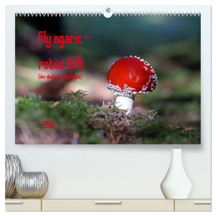 Amanite mouche - poison rouge (Calvendo Premium Wall Calendar 2024) 