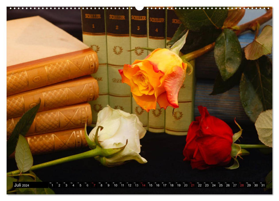 Welt der Bücher (CALVENDO Premium Wandkalender 2024)