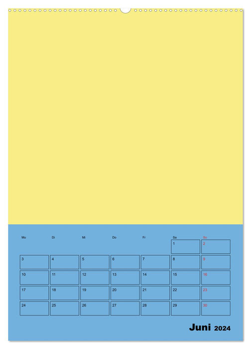 Agenda familial coloré (calendrier mural CALVENDO 2024) 