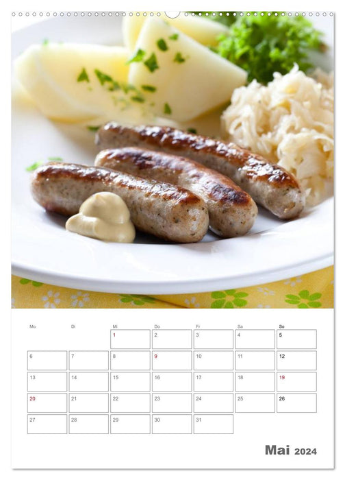 Herzhaft - Süß / Mein Küchenplaner (CALVENDO Premium Wandkalender 2024)