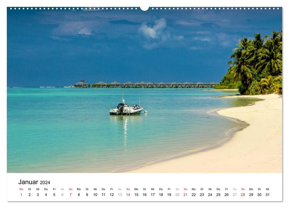 Maldives – Paradis dans l’Océan Indien IV (Calendrier mural CALVENDO 2024) 