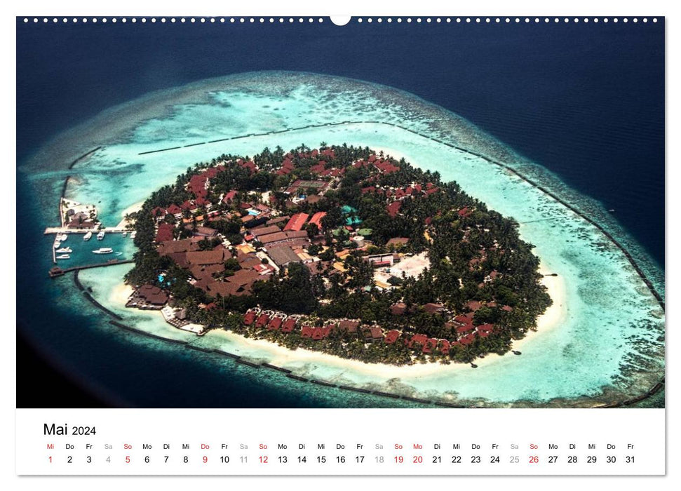 Maldives – Paradis dans l’Océan Indien IV (Calendrier mural CALVENDO 2024) 